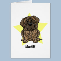 Kawaii Star Brindle Mastiff cards
