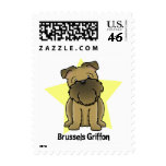 Kawaii Star Brussels Griffon postage