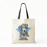 Kawaii Star Catahoula Leopard Dog Canvas Bag