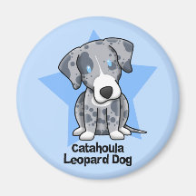 Kawaii Star Catahoula Leopard Dog Magnets