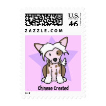 Kawaii Star Chinese Crested Postage Stamp
