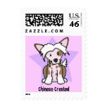 Kawaii Star Chinese Crested postage