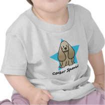 Kawaii Star Cocker Spaniel Baby's T-Shirt by MenagerieMayhem Kawaii Star Cocker Spaniel Baby's T-Shirt