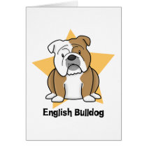 Kawaii Star English Bulldog Cards