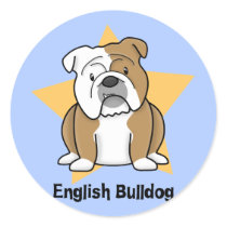 Kawaii Star English Bulldog Sticker