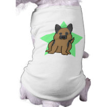 Kawaii Star German Shepherd Dog T-Shirt pet clothing