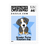 Kawaii Star Greater Swiss Mountain Dog postage