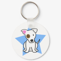 Kawaii Star Jack Russell Keychain by MenagerieMayhem Kawaii Star Jack Russell Keychain