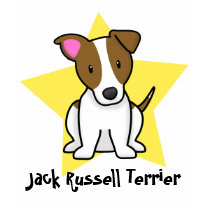 Kawaii Star Jack Russell Terrier Ladies T-Shirt