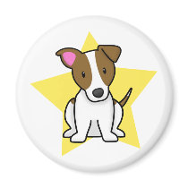 Kawaii Star Jack Russell Terrier Magnet by MenagerieMayhem Kawaii Star Jack Russell Terrier Magnet