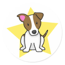 Kawaii Star Jack Russell Terrier stickers