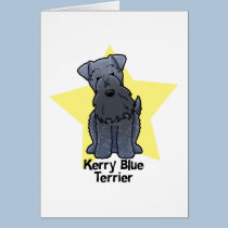 Kawaii Star Kerry Blue Terrier cards