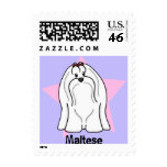 Kawaii Star Maltese postage