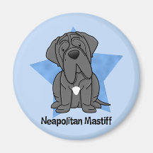 Kawaii Star Neapolitan Mastiff Refrigerator Magnets