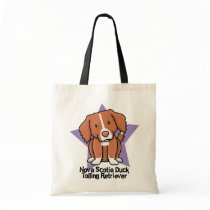 Kawaii Star Nova Scotia Duck Tolling Retriever Tote Bags