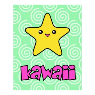 Kawaii Star Poster print