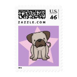 Kawaii Star Pug Postage Stamps