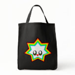 kawaii star rainbow burst happy face bags