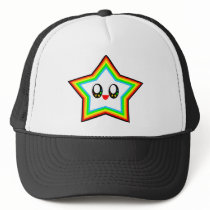 KAWAII STAR RAINBOW HAPPY FACE LUCKY hats