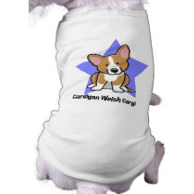 Kawaii Star Red Cardigan Welsh Corgi Dog Tee