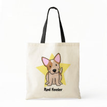 Kawaii Star Red Heeler Tote Bag
