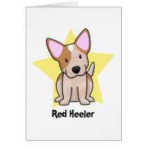 Kawaii Star Red Heeler Cards