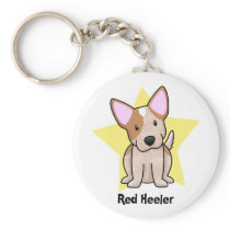 Kawaii Star Red Heeler Key Chains