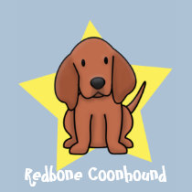 Kawaii Star Redbone Coonhound Ladies T-Shirt by MenagerieMayhem Kawaii Star Redbone Coonhound Ladies T-Shirt