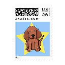 Kawaii Star Redbone Coonhound Postage Stamps