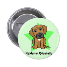 Kawaii Star Rhodesian Ridgeback Buttons