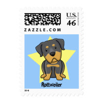 Kawaii Star Rottweiler postage