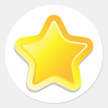 Kawaii star round stickers