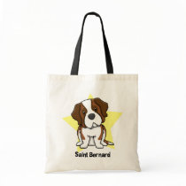 Kawaii Star Saint Bernard Canvas Bag