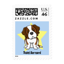 Kawaii Star Saint Bernard Stamp