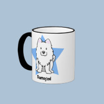 Kawaii Star Samoyed mugs