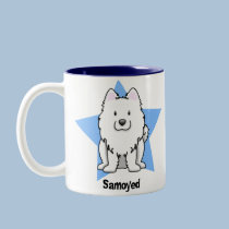 Kawaii Star Samoyed mugs