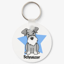 Kawaii Star Schnauzer keychains by MenagerieMayhem Kawaii Star Schnauzer keychains