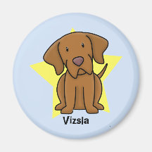 Kawaii Star Vizsla Refrigerator Magnet