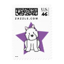 Kawaii Star Westie Postage Stamps by MenagerieMayhem Kawaii Star Westie Postage Stamps