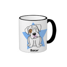 Kawaii Star White Boxer Mug