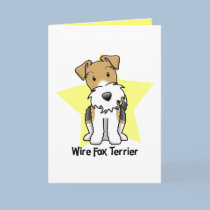 Kawaii Star Wire Fox Terrier cards