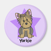 Kawaii Star Yorkshire Terrier Fridge Magnet