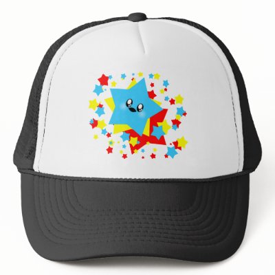 KAWAII STARS COSMIC BURST MESH HATS by kawaiifiveo