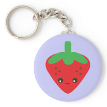 Kawaii Strawberry Keychain