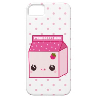 Kawaii strawberry milk carton iPhone 5 cases