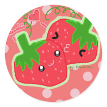 Kawaii Strawberry stickers by kawaii Kawaii Strawberry stickers