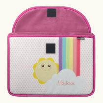 Kawaii Sun & Rainbow macbook sleeves