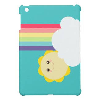 Kawaii Sun & Rainbow {Mini iPad Case} iPad Mini Case