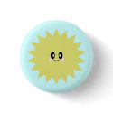 KAWAII SUN SUNSHINE CUTE HAPPY PIN BUTTON