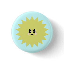 KAWAII SUN SUNSHINE CUTE HAPPY PIN BUTTON